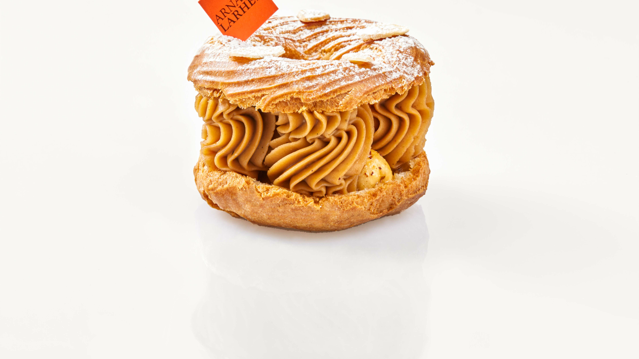 Paris Brest-dessert-served-at-Hotel-Grande-Bretagne-Athens-by-Arnaud-Larher