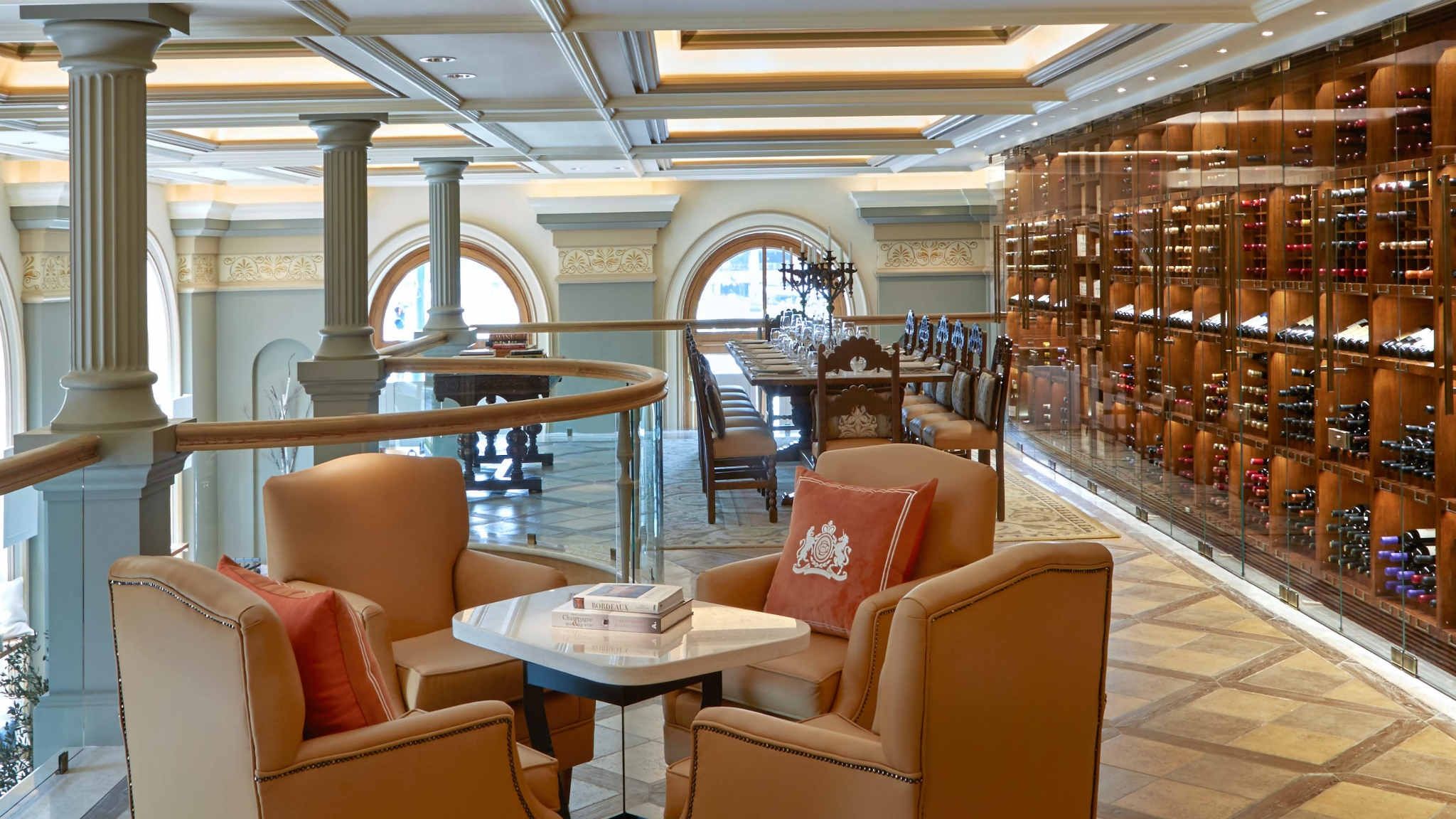 Wine Library for private wine tastings and food pairings at the GB Corner Gifts and Flavors concept store of Hotel Grande Bretagne Athens 2